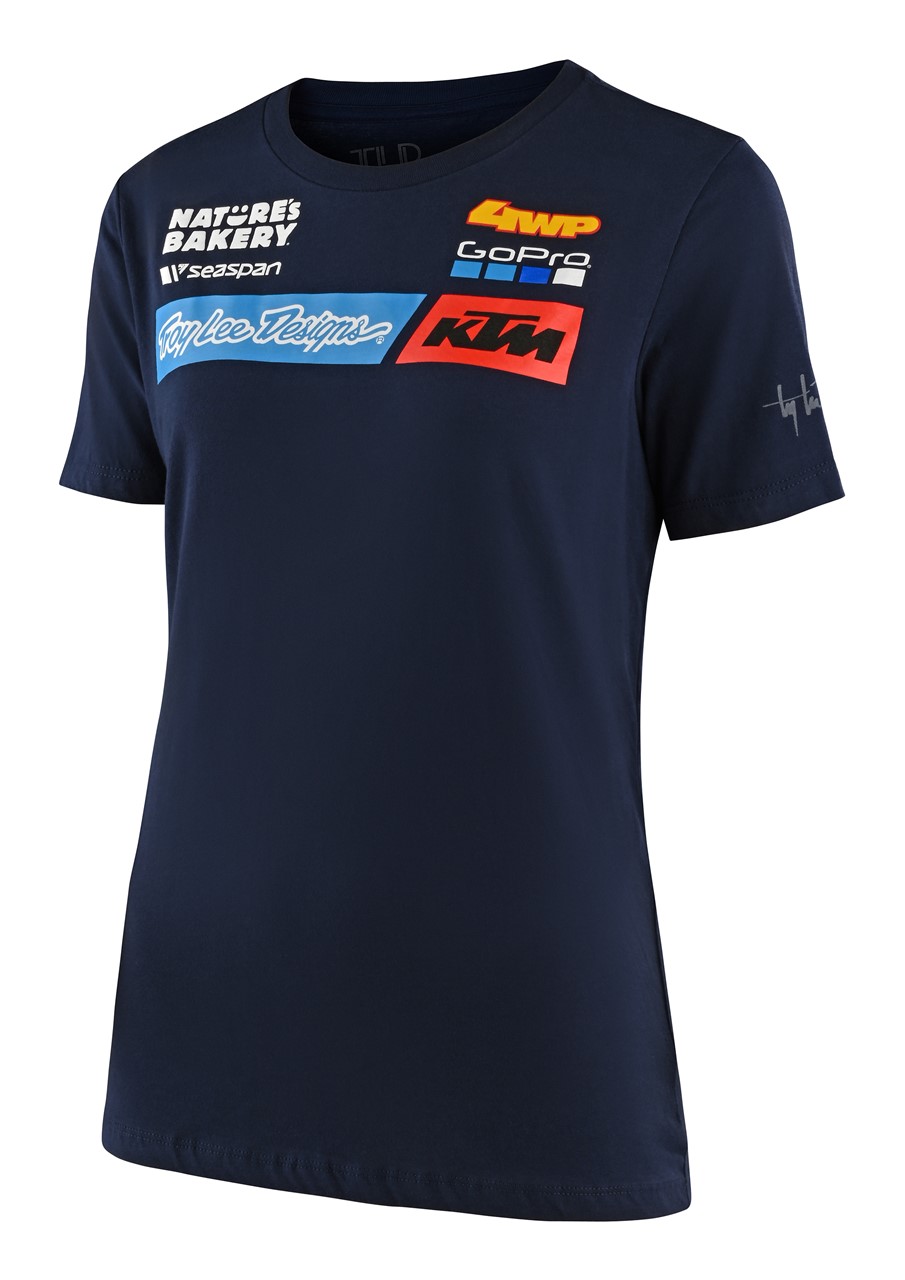 WOMEN TLD KTM TEAM TEE; NAVY 