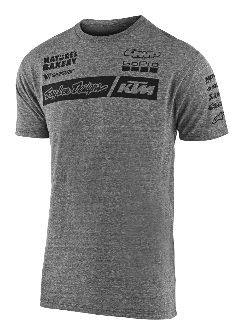 TLD KTM TEAM TEE; VINTAGE GRAY SNOW 