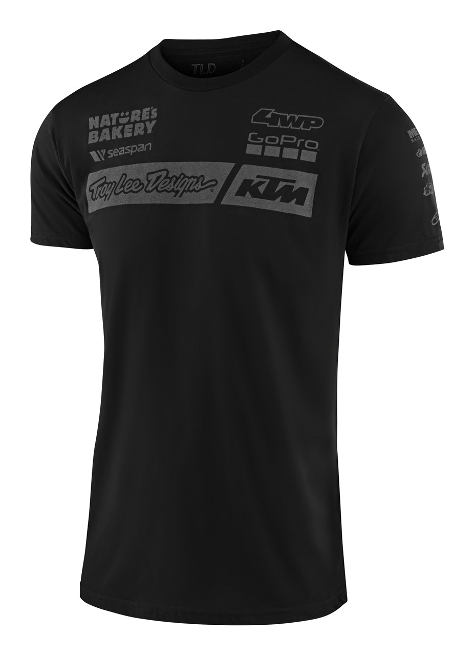 TLD KTM TEAM TEE; BLACK 