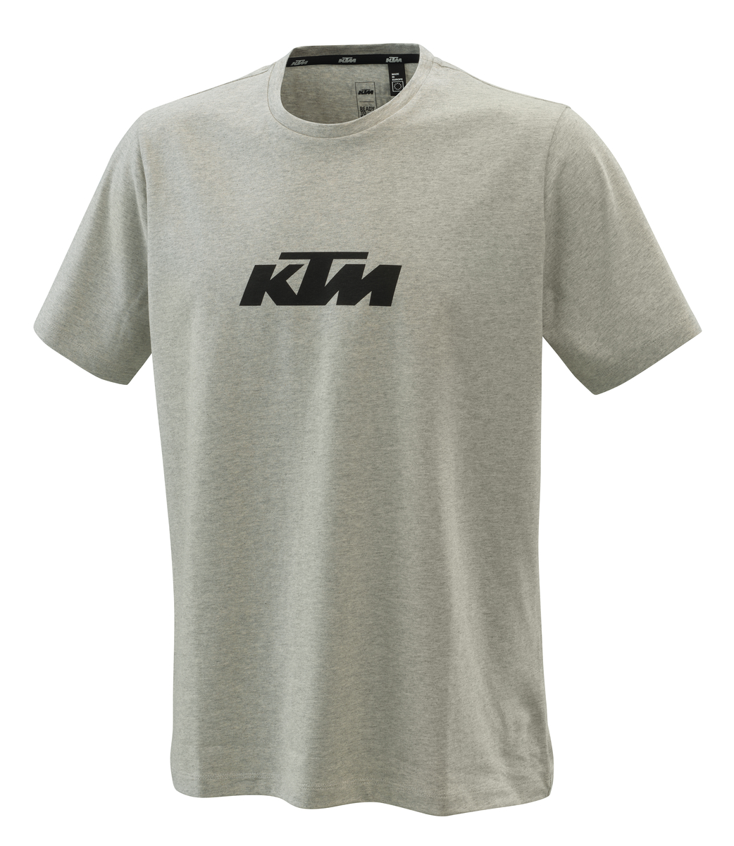 PURE LOGO TEE GREY MELANG