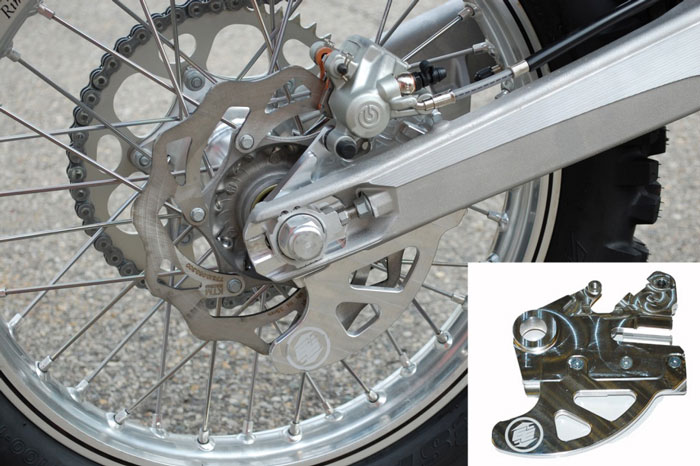 Bremsscheibenschutz hinten Alu