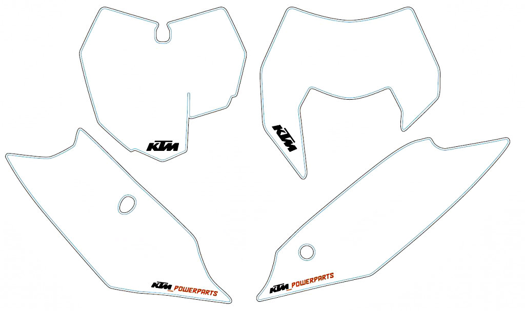 Bild von STARTNUMMERN-FELDER SX/EX