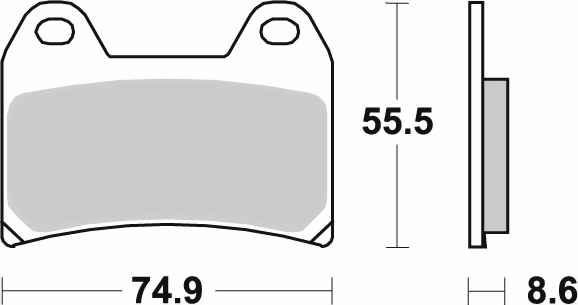 Bild von SBS Bremsklotz 706HS Stre
