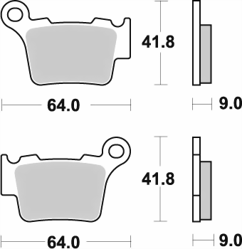 Bild von SBS Bremsklotz 791SI Offr
