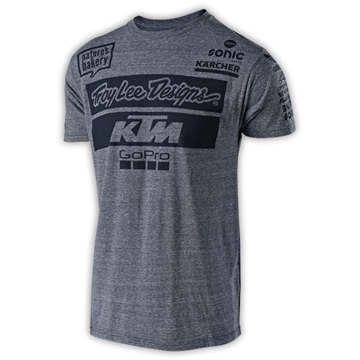 TLD KTM TEAM TEE VINTAGE GREY SNOW