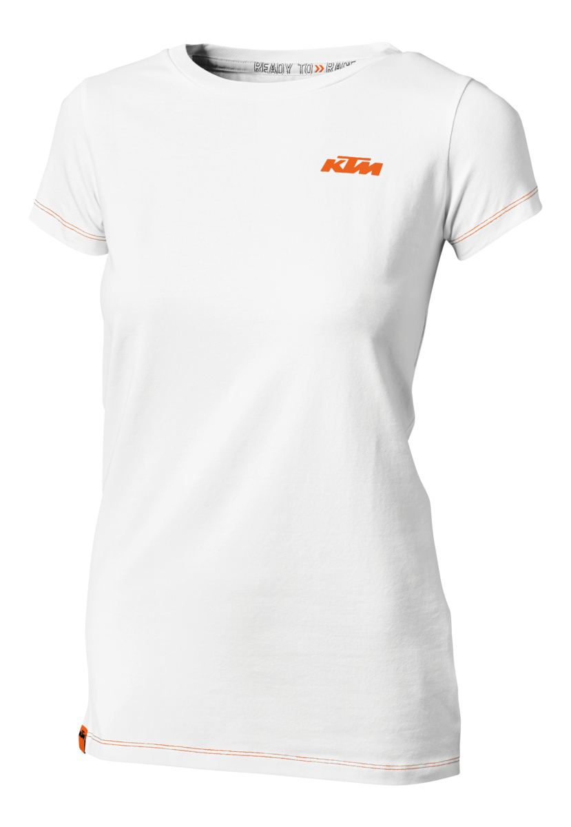 GIRLS RACING TEE WHITE XS