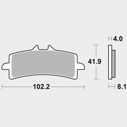 Bild von SBS Bremsklotz 901SP EVO Sinter