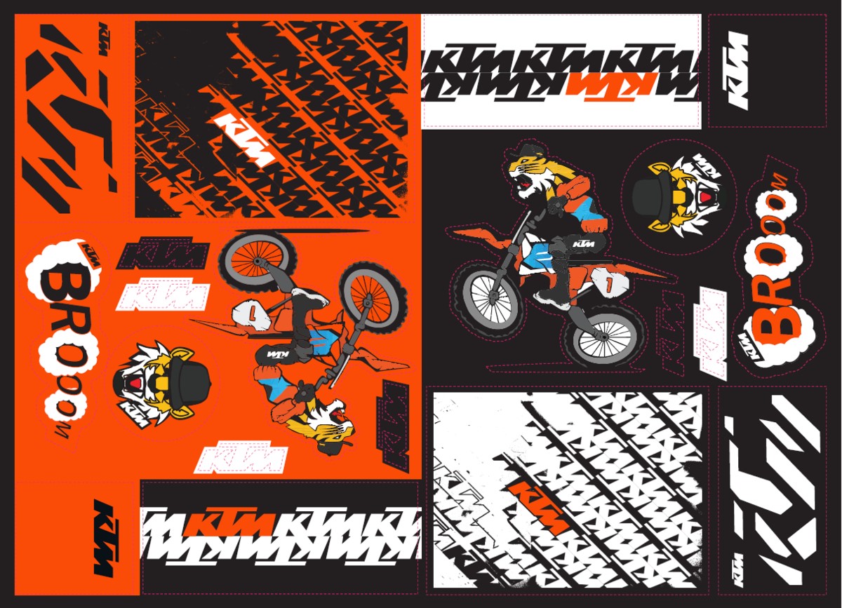Bild von TEAM GRAPHIC STICKER SHEET