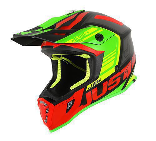 Bild von JUST1 Helmet J38 Blade Red-Lime-Black