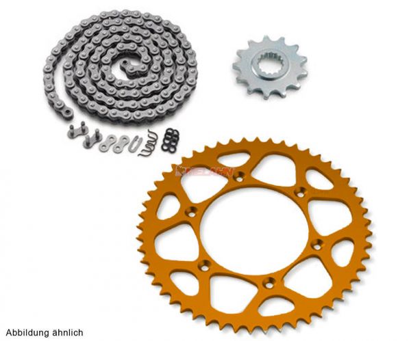 Bild von KTM Kettensatz/Kettenkit X-Ring SX/EXC orange, 13/50 Zähne