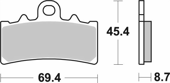 Bild von SBS Bremsklotz 877HF Ceramic