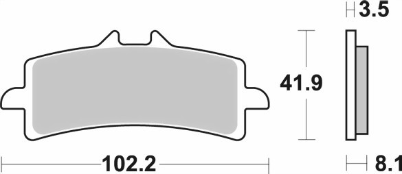 Bild von SBS RACING Bremsklotz 841DC Dual Carbon