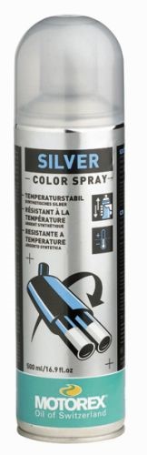 Bild von MOTOREX Kunststofflackfarbe silber 500ml