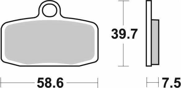 Bild von SBS RACING Bremsklotz 885RSI OffR.Sinter