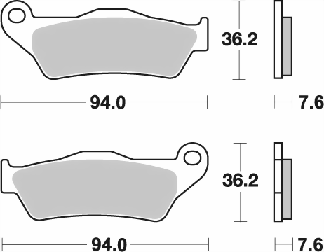 Bild von SBS RACING Bremsklotz 671RSI OffR.Sinter