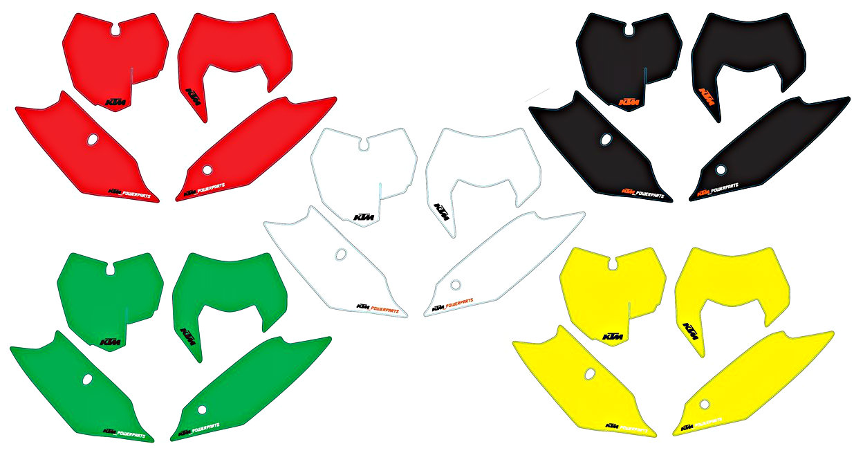 Bild von KTM - Startnummernfelder EXC "14>